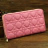 Lady Dior Escapade Wallet Sheepskin Leahter D0082 Pink