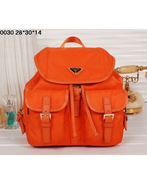 Prada Backpack 0030 Orange Satchel